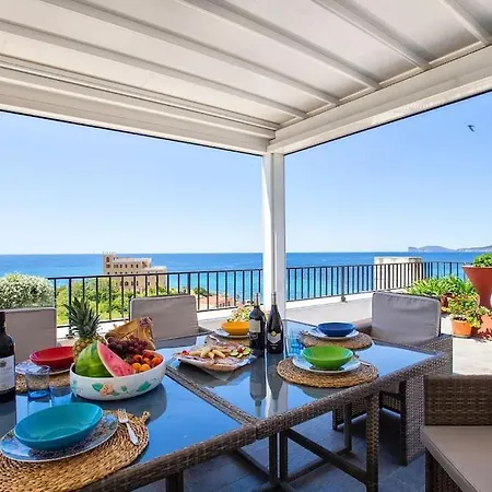 Attico Mir El Mar Con Spettacolare Terrazza Panoramica Vista Mare شقة ألغيرو