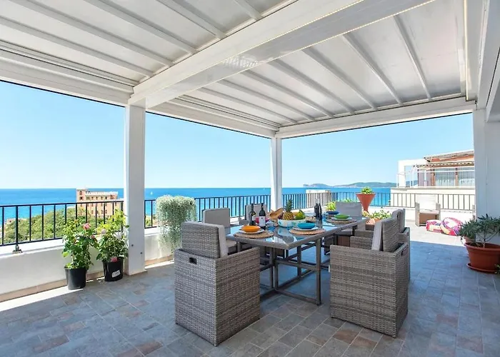 Attico Mir El Mar Con Spettacolare Terrazza Panoramica Vista Mare Апартаменты *