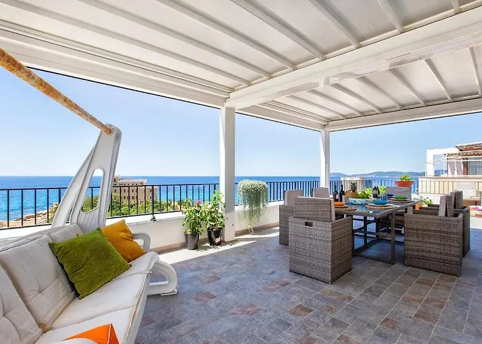 Апартаменты Attico Mir El Mar Con Spettacolare Terrazza Panoramica Vista Mare *